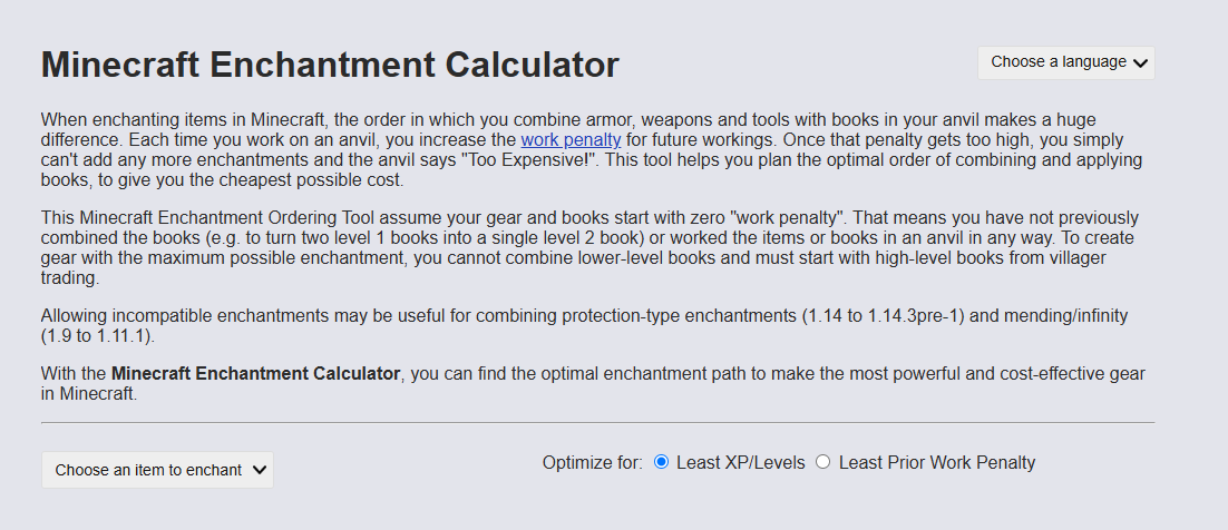 Input enchantments
